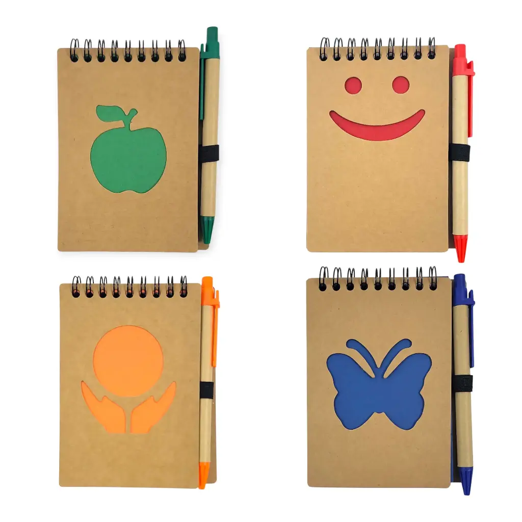 Small Pocket Size Notebook with Pen13cm×10cm(Aspen)