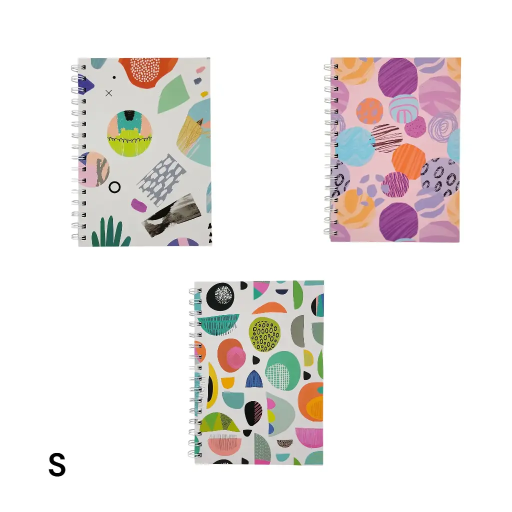 Small Retro Swirl Notebook 15cm×11cm(Aspen) 