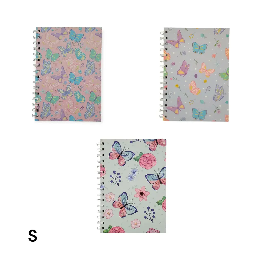 Small Butterfly Themed Notebook 15cm×11cm (Aspen)