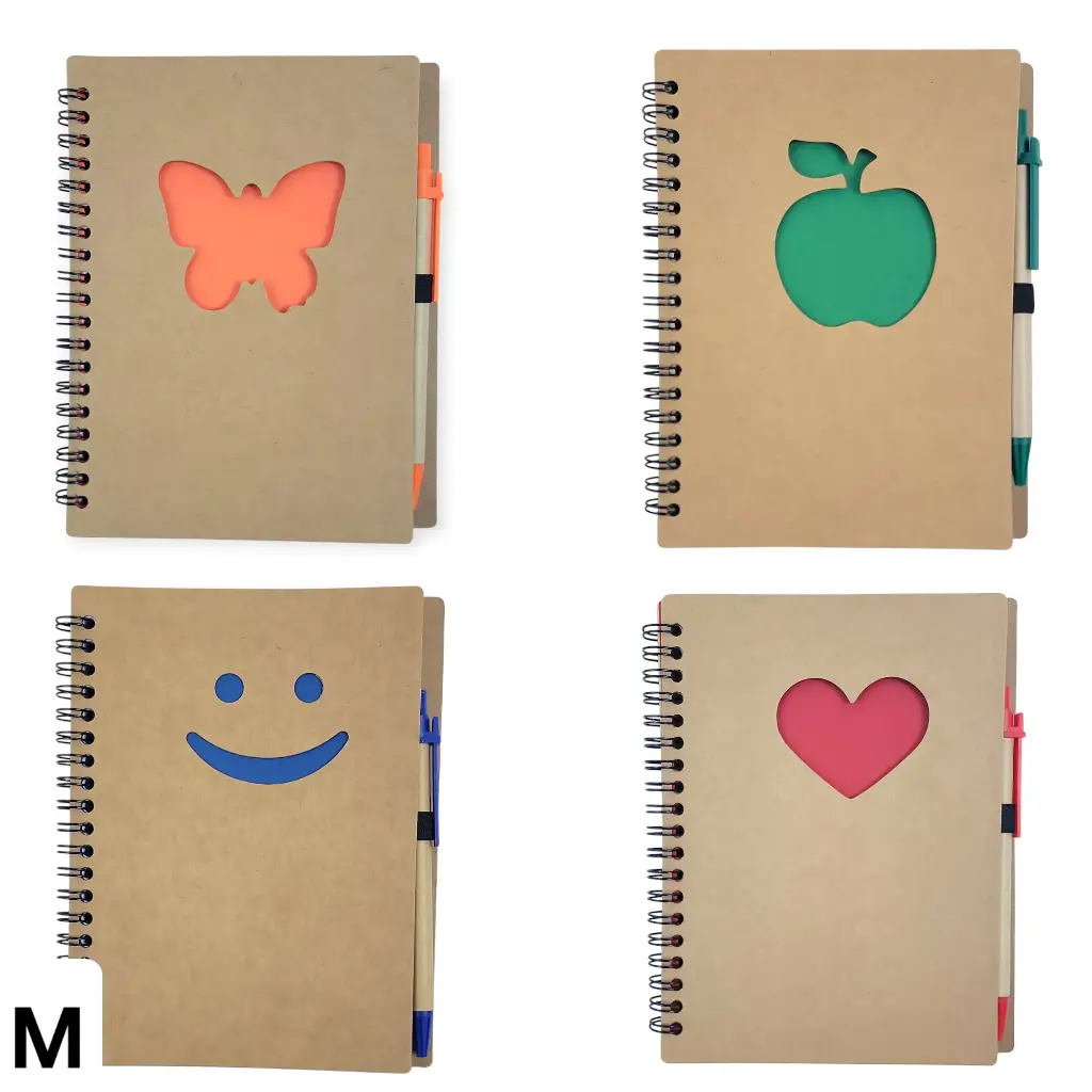 Medium Notebook with Pen 16cm×12cm (Aspen)