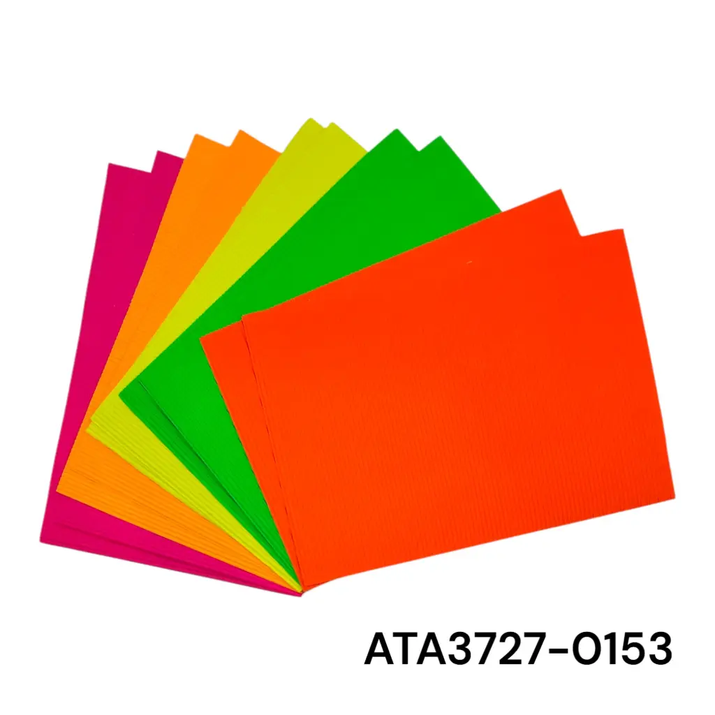 10pcs Neon Corrugate Paper 21×29.7 cm