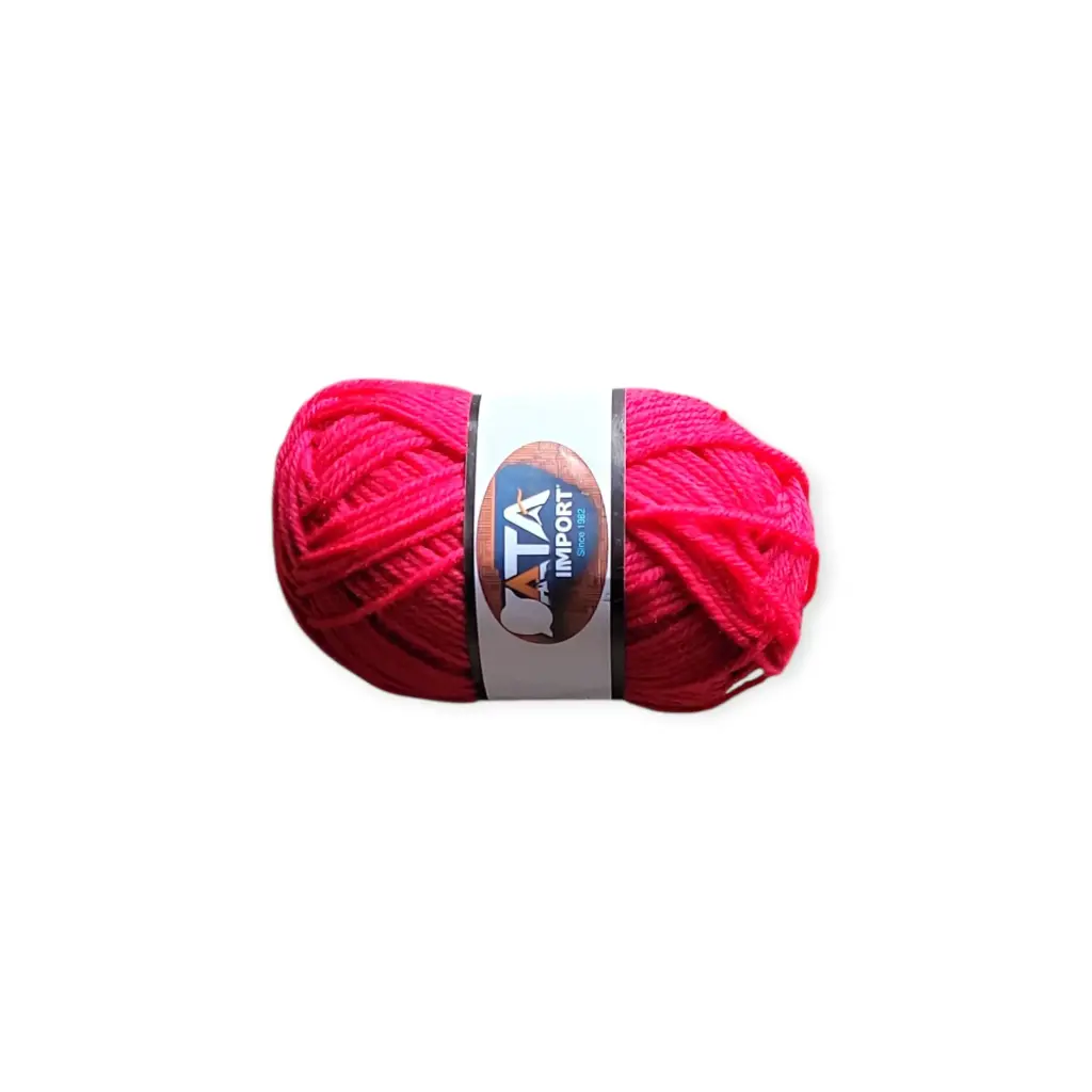 50g Acrylic Milk Cotton Yarn Dark Pink
