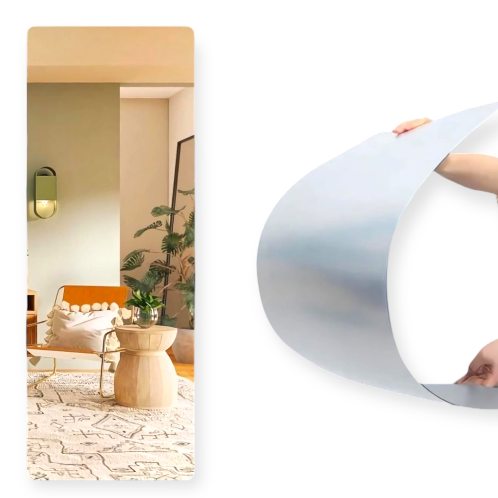 40 × 120cm Flexible Mirror with 3m Adhesive