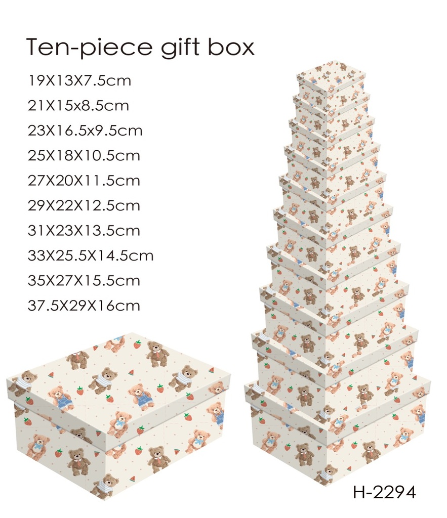 10 Piece Gift Box (Sweet Bear)