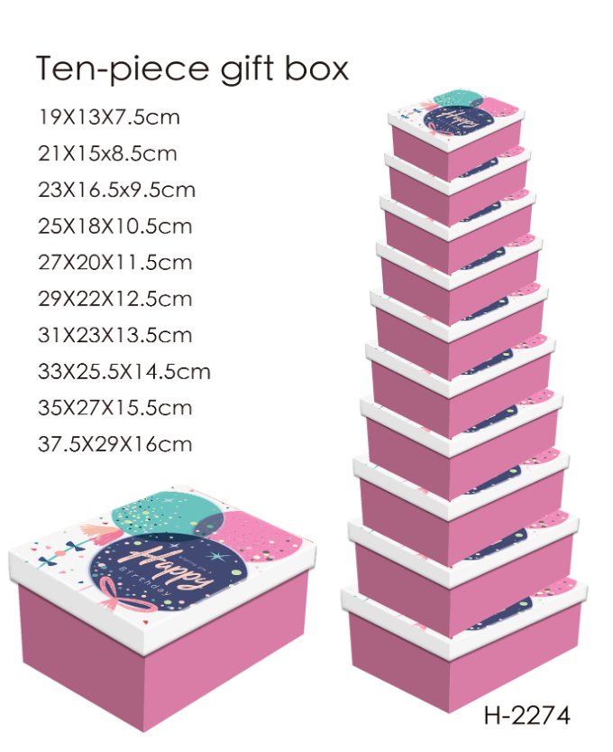10 Piece Gift Box (happy Birthday)