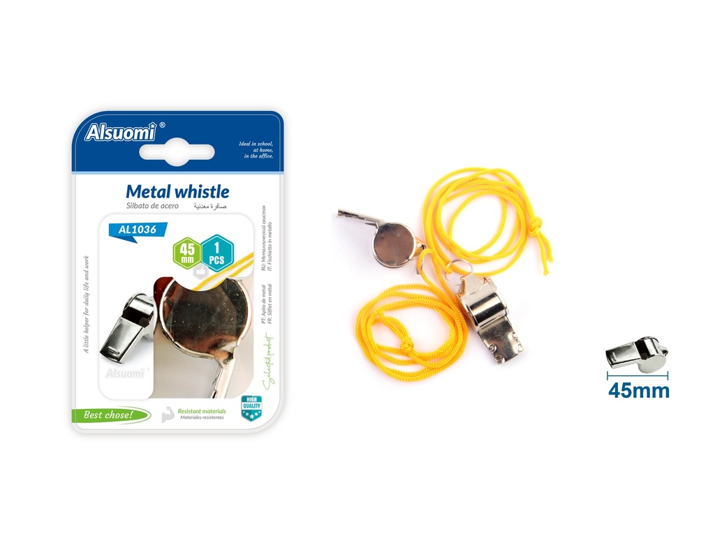 Metal Whistle 45mm/1.77" 1pc (Alsuomi) 