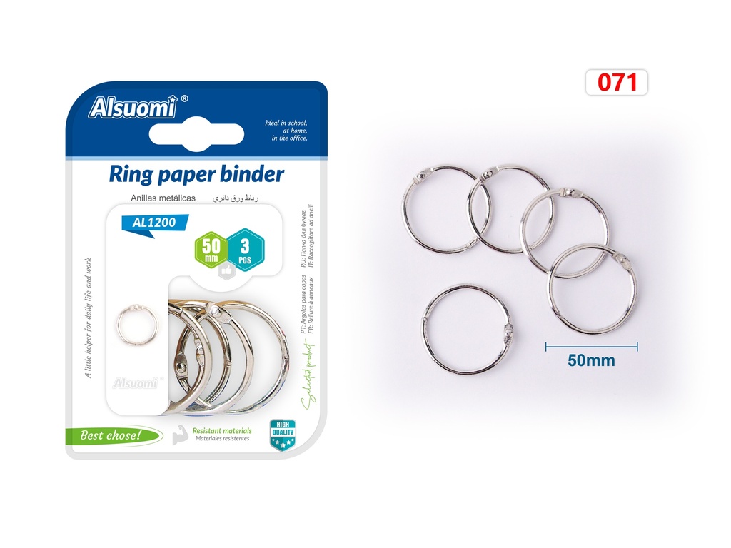 Ring Paper binder 50mm/1.96 3pcs (Alsuomi)