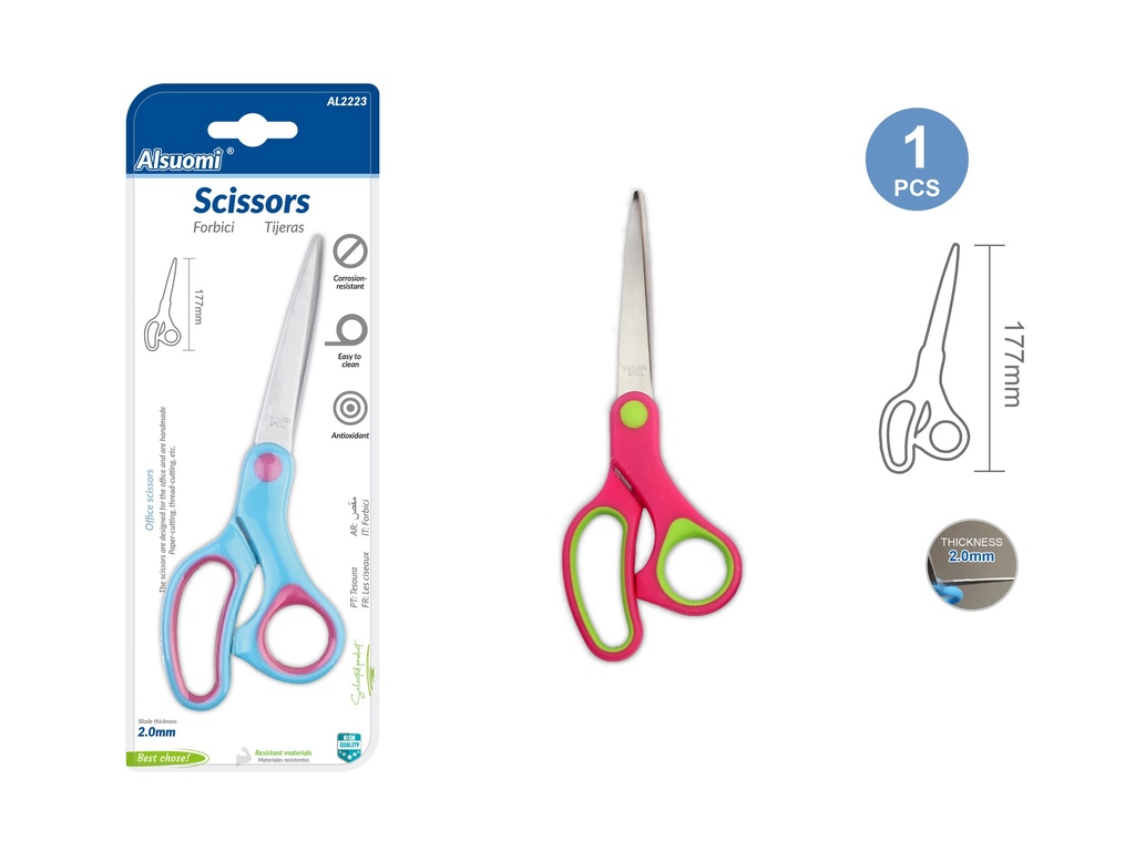Office Scissors 177mm/7" (Alsuomi)
