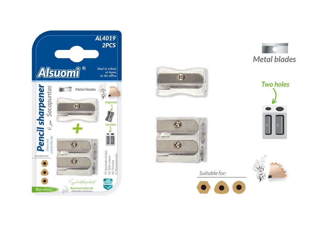 Pencil Sharpner 2pcs (Alsuomi)