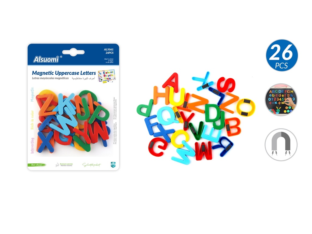 Magnetic uppercase letters 26pcs (Alsuomi)