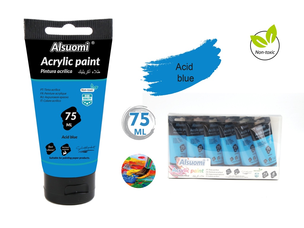 Acryclic Paint 75ml Acid Blue (Alsuomi)