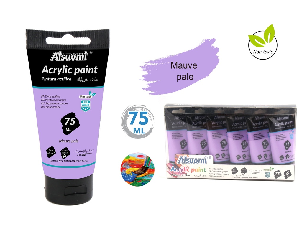 Acryclic Paint 75ml Mauve pale (Alsuomi)