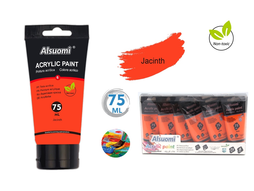 Acryclic Paint 75ml jacinth (Alsuomi)