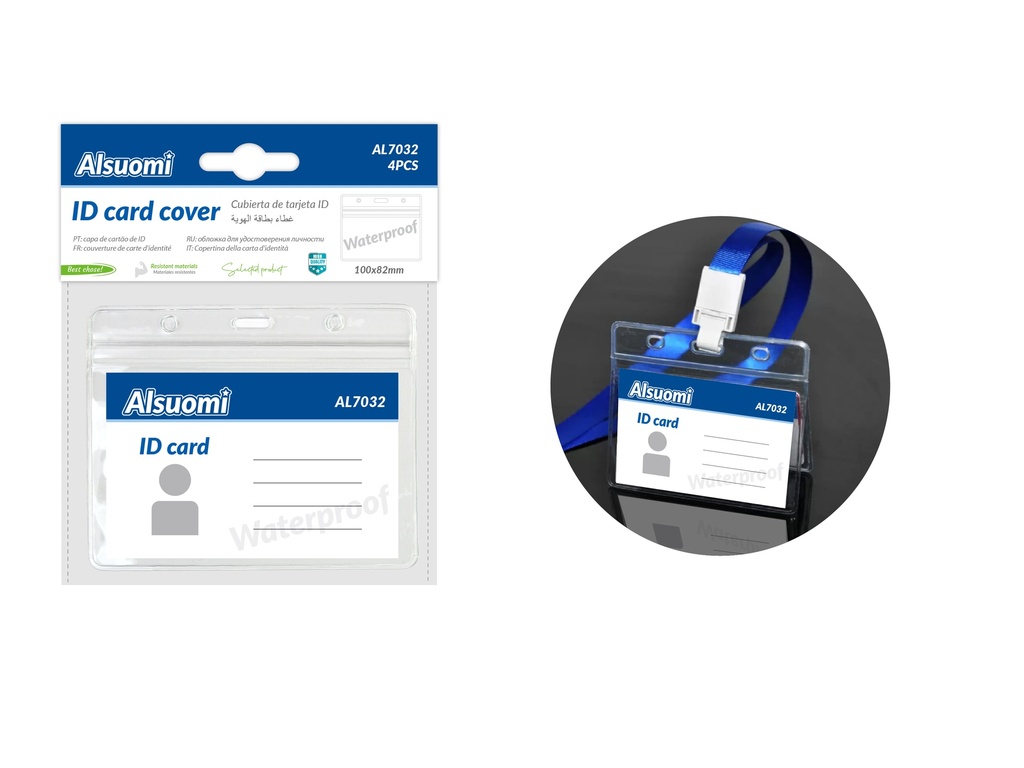 ID card cover 100*82mm/ 4*3.3" 4pcs (Alsuomi)