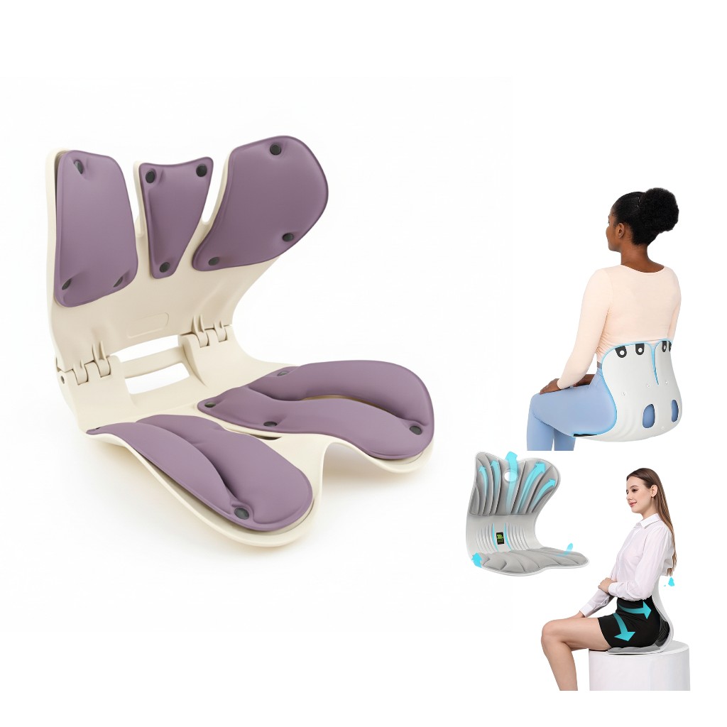 Curble posture support chair Max Weight  300kg/ 661pounds (Dusty lavender) Collapsable