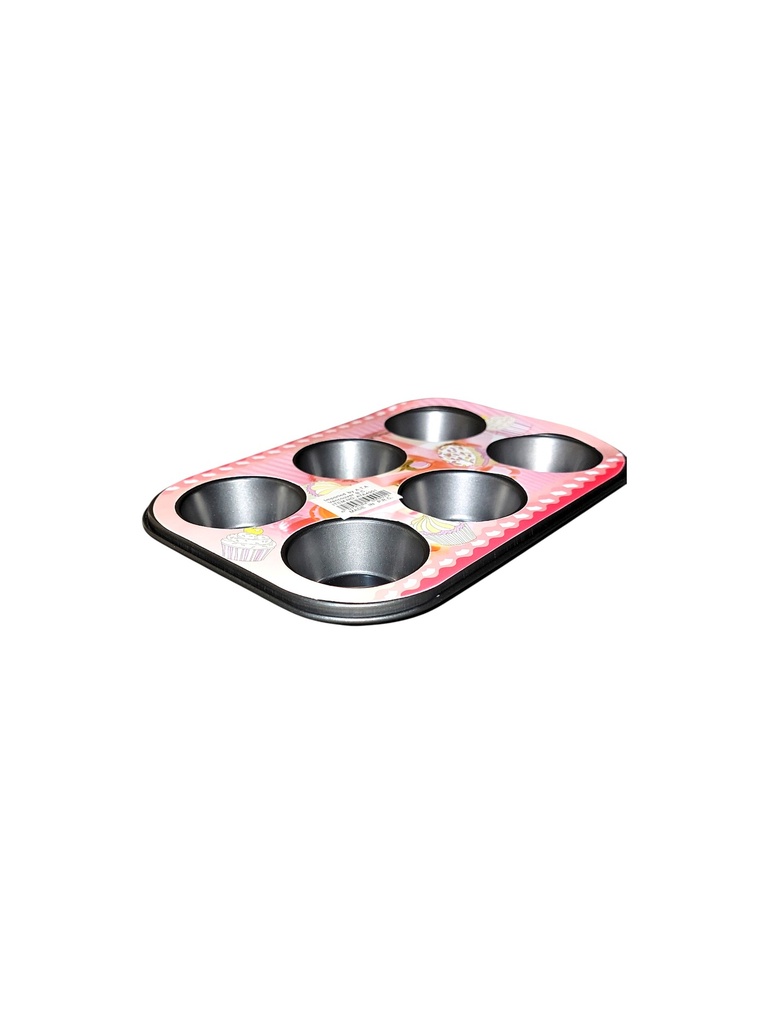 Muffin Pan 6 Cups 26*18*2.5cm (10.24 × 7.09 × 0.98 in) 180g