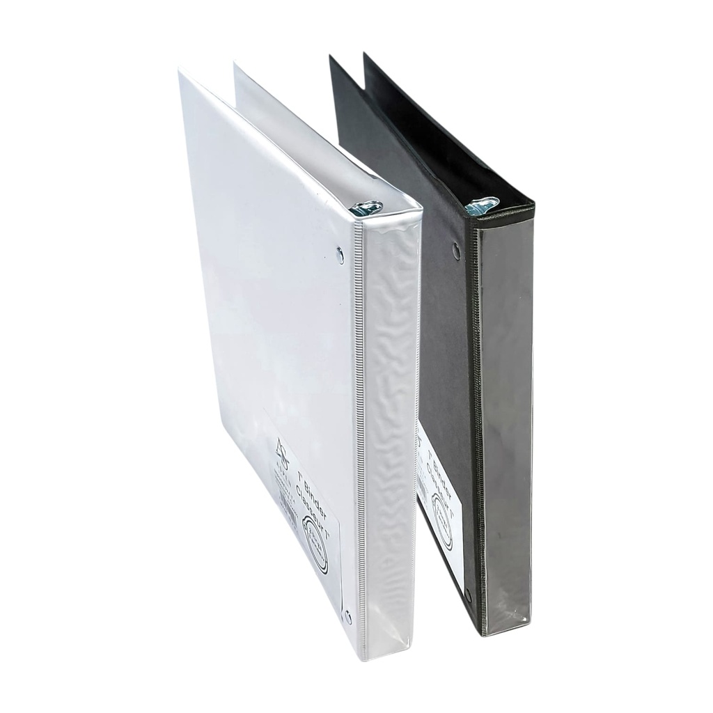 3-ring 1" Presentation Binder (Black & White Assorted) (Aspen)