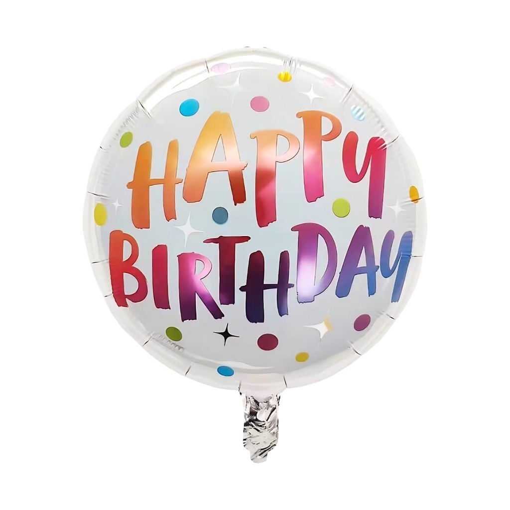 Birthday foil Balloon Round dots 18"