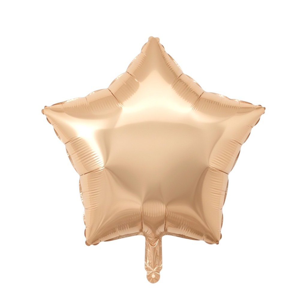 Star Shaped Foil Balloon 18" Champagne color