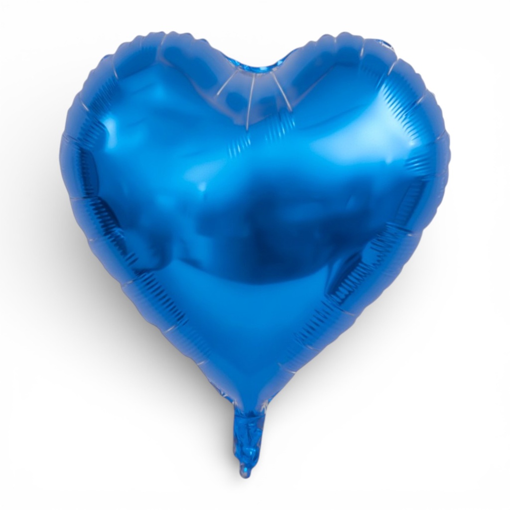 Heart Shaped Foil Balloon 18" Blue