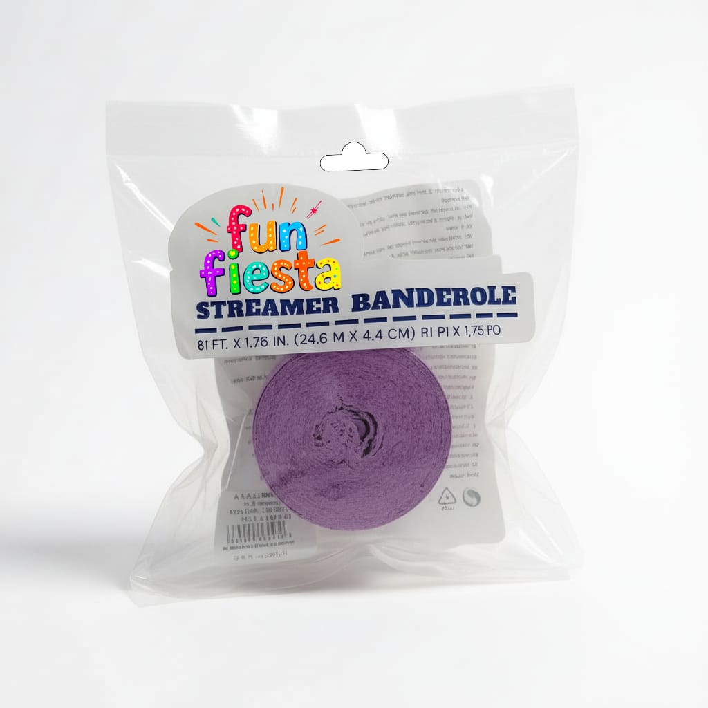 Crepe Paper streamer 81ft (Lavender) Fun fiesta
