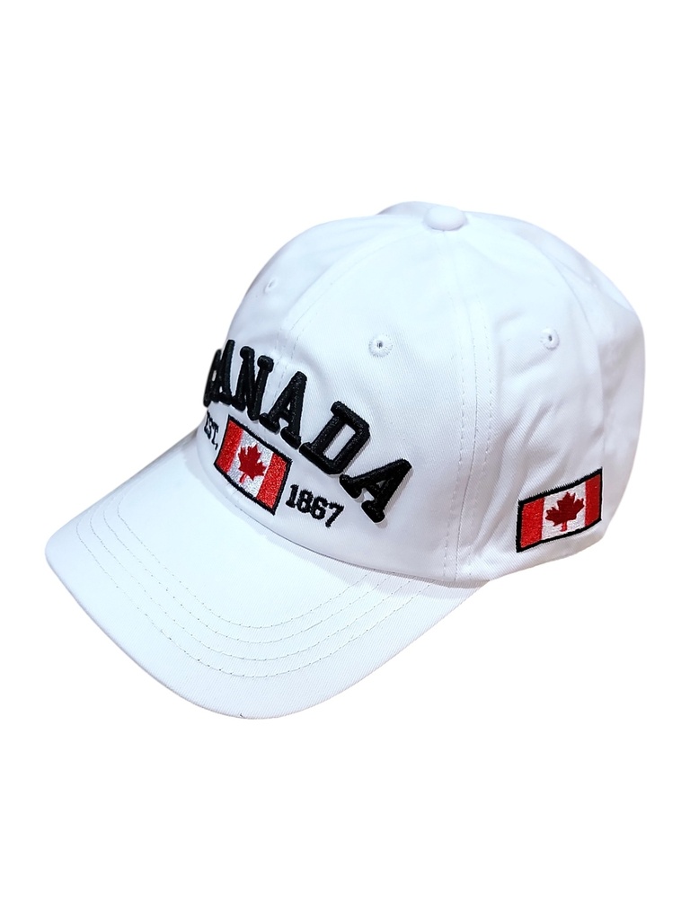 Canadian white baseball Cap