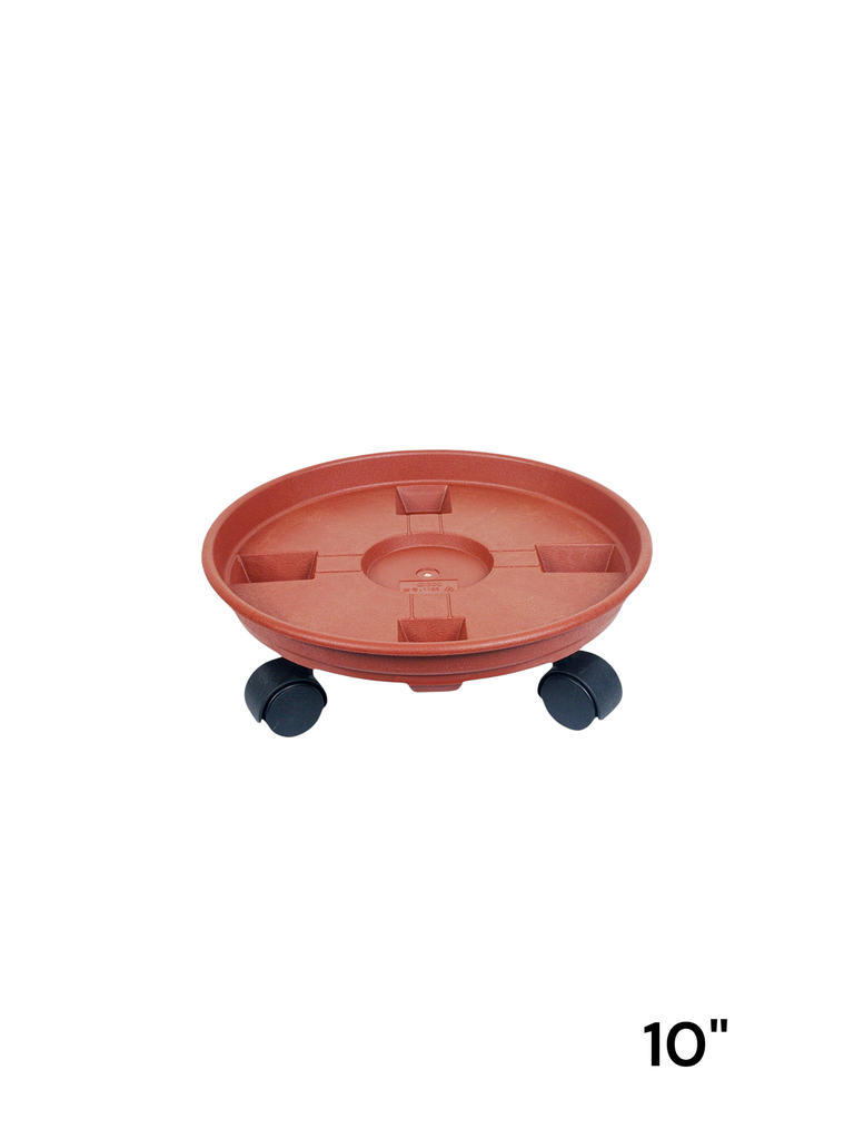 plant caddy with a saucer tray 10"