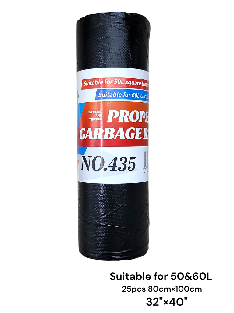 Garbage Bag Suitable for 50&60L
25pcs 80cmx100cm
32"x40"