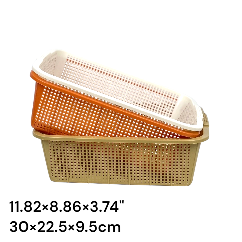 12" Rectangular stackable storage basket (Domus)