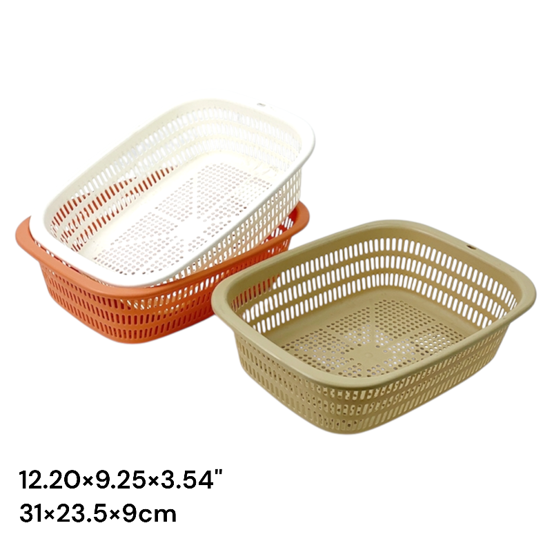 12.20" Round edged rectangular Kitchen basket (Domus)