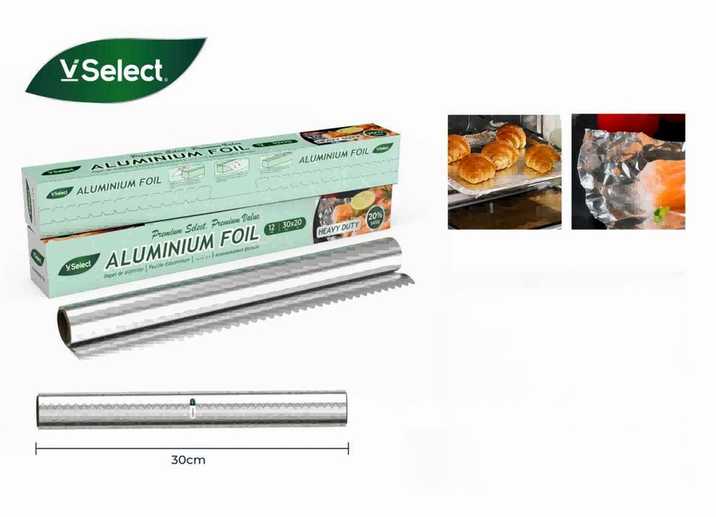 VSelect Aluminum Foil  30cm*20m 
12mic