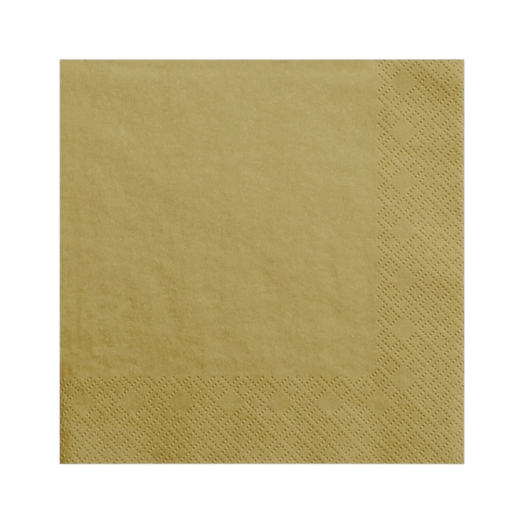 Fun Fiesta 50ct 13" Luncheon Paper Napkins  Gold