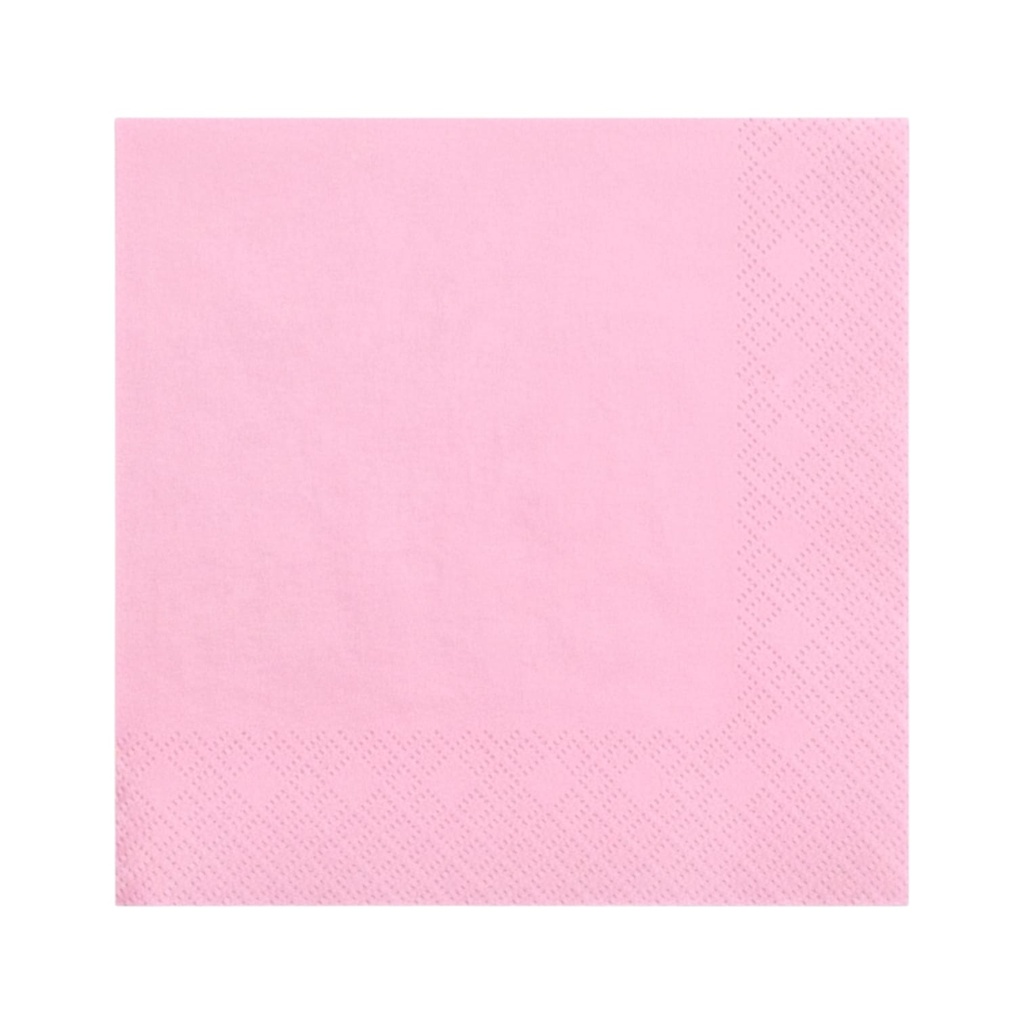 Fun Fiesta 50ct 13" Luncheon Paper Napkins  Light pink
