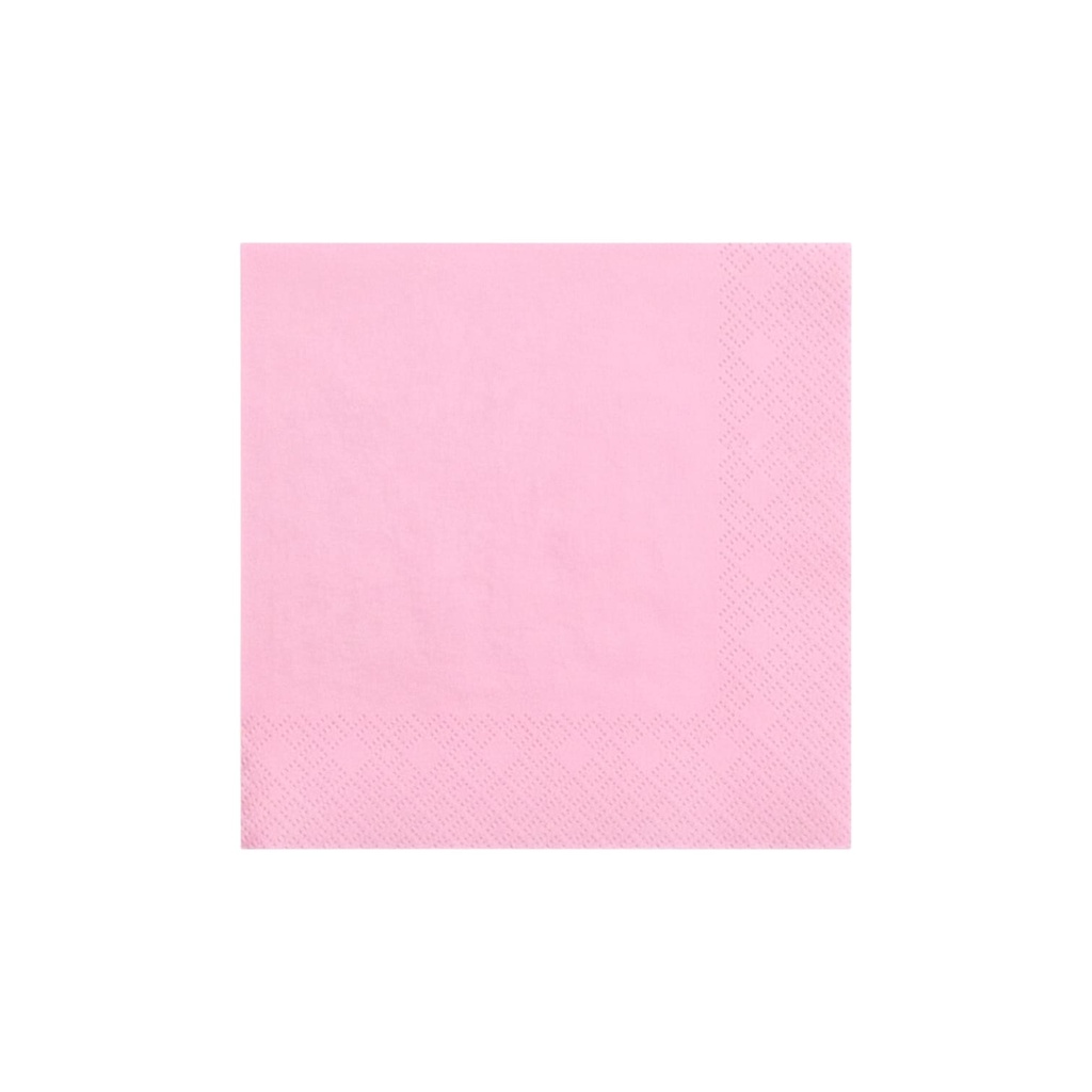 Fun Fiesta 50ct 10" Beverage Paper Napkins Light pink
