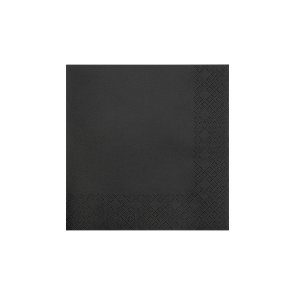 Fun Fiesta 50ct 10" Beverage Paper Napkins Black