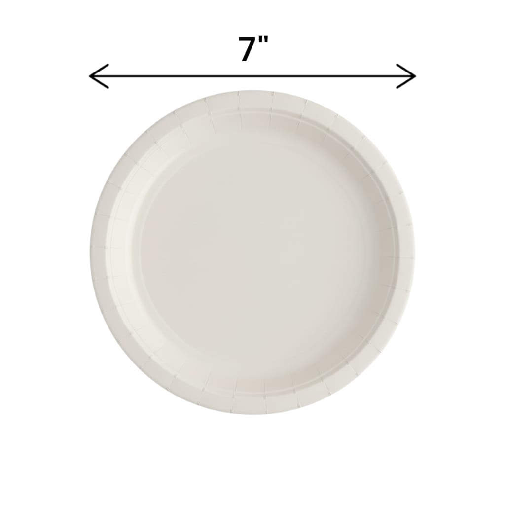 Fun Fiesta 20ct 7" Paper Plates, White