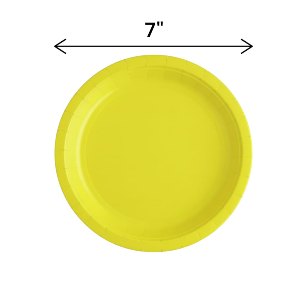 Fun Fiesta 20ct 7" Paper Plates, Yellow