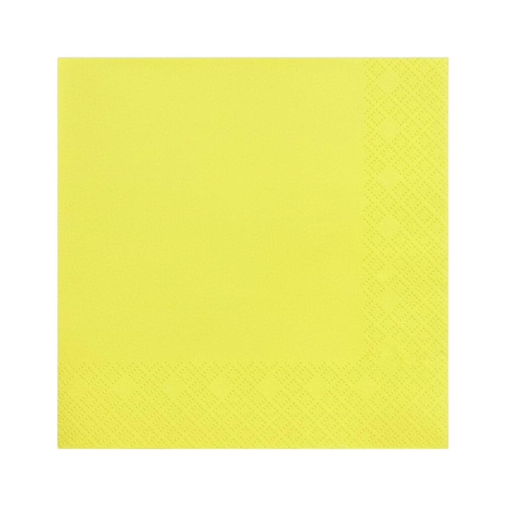 Fun Fiesta 50ct 13" Luncheon Paper Napkins  Yellow 