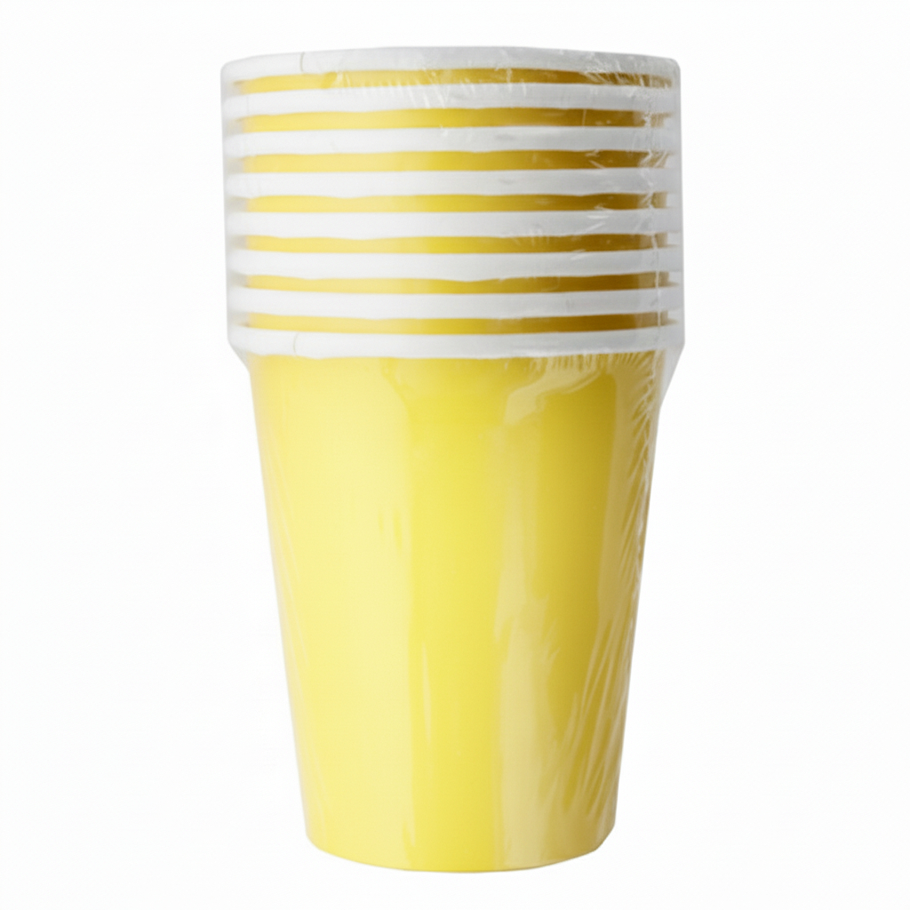 Fun Fiesta 8ct 9oz paper Cups Yellow