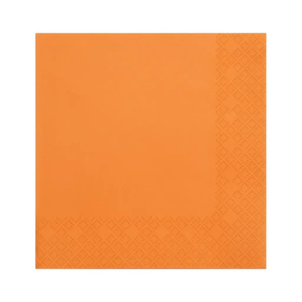 Fun Fiesta 50ct 13" Luncheon Paper Napkins Orange
