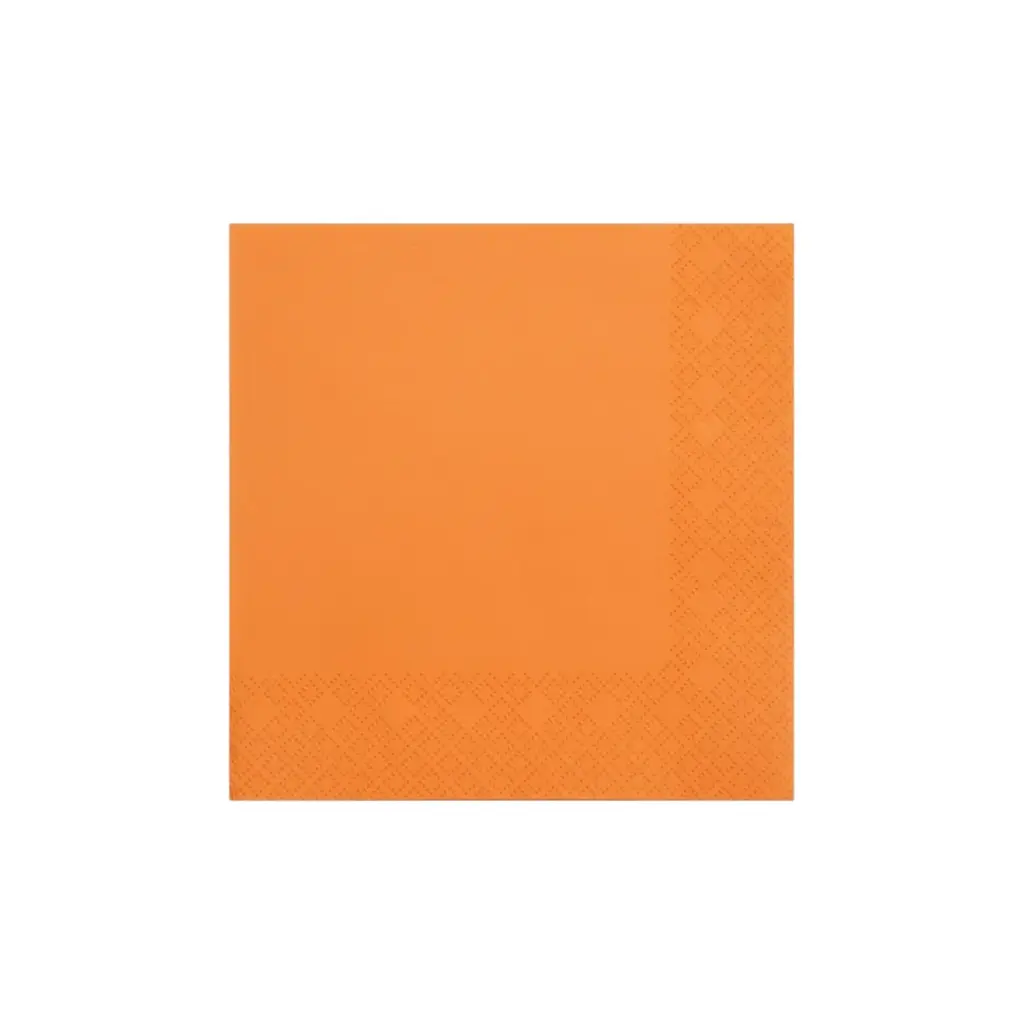 Fun Fiesta 50ct 10" Beverage Paper Napkins Orange
