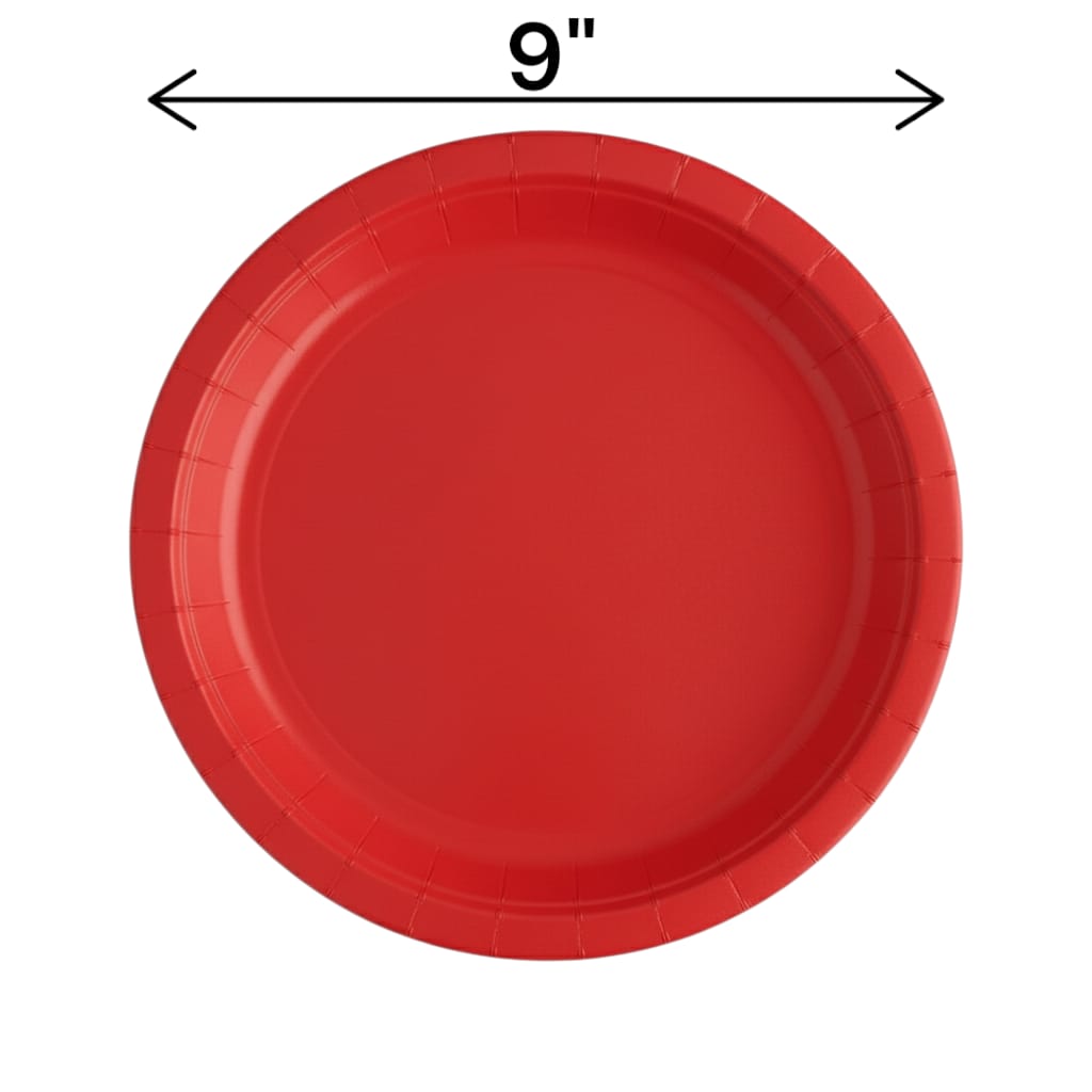 Fun Fiesta 16ct 9" Paper Plates, Red