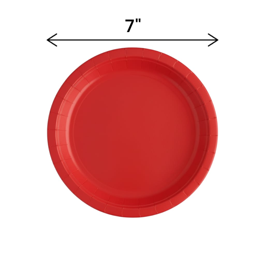 Fun Fiesta 20ct 7" Paper Plates, Red