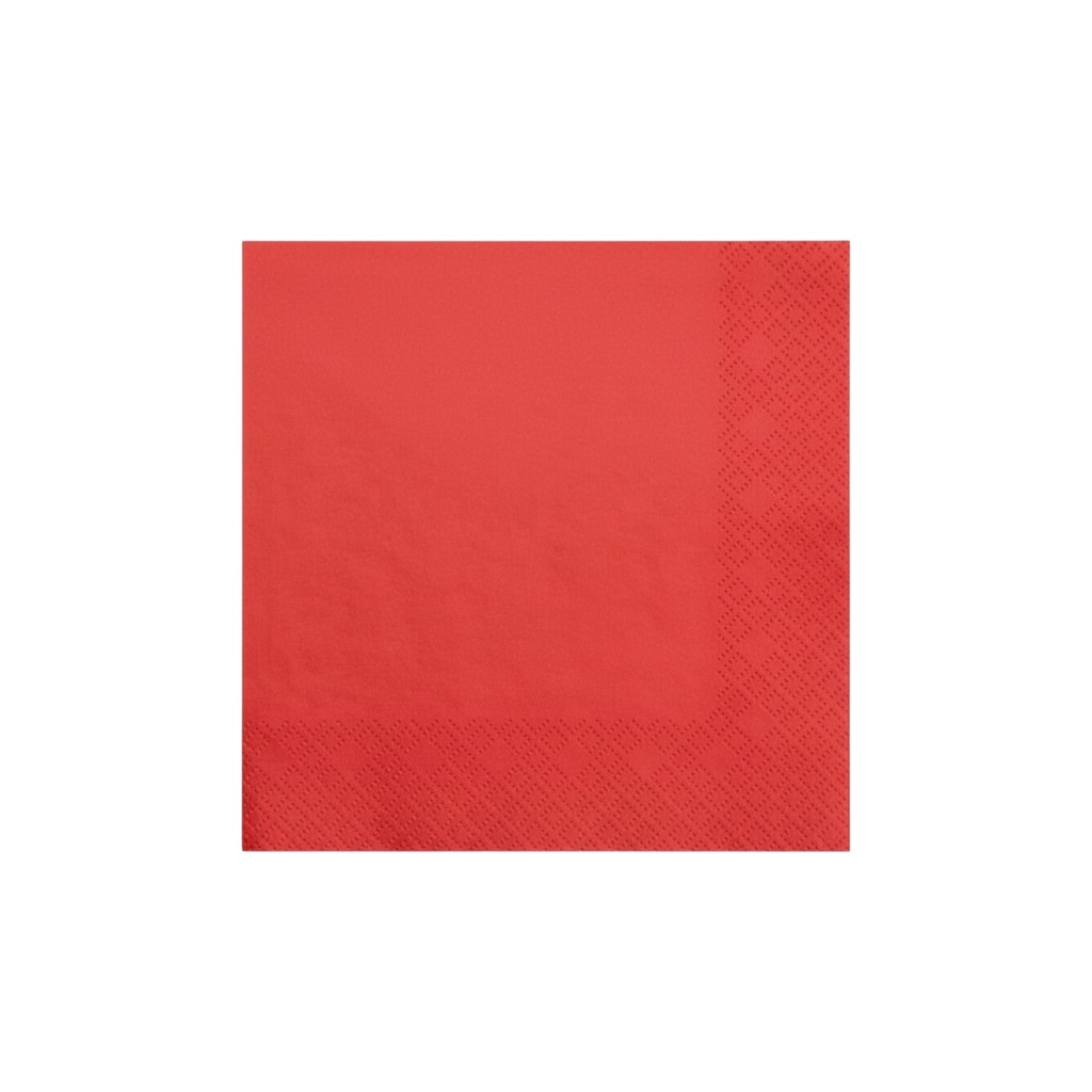 Fun Fiesta 50ct 10" Beverage Paper Napkins, Red