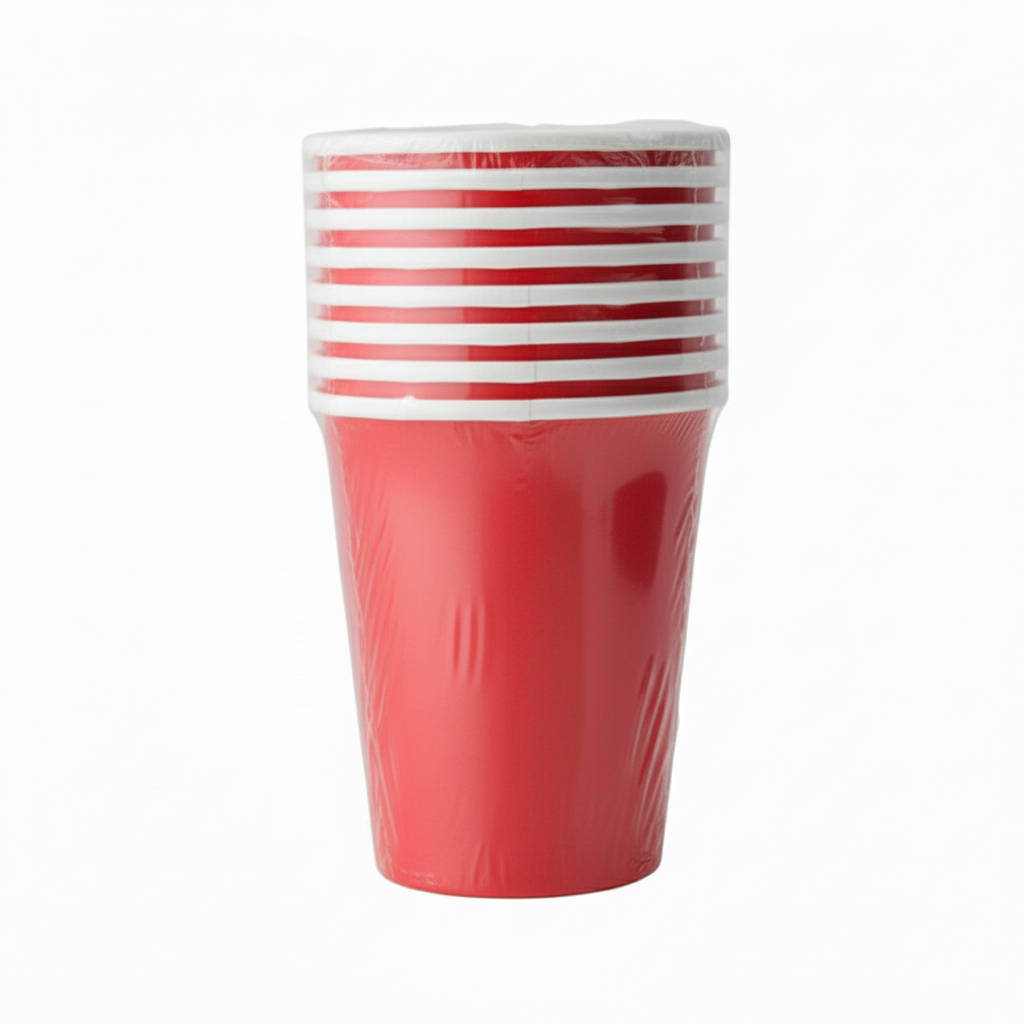 Fun Fiesta 8ct 9oz paper Cups, Red