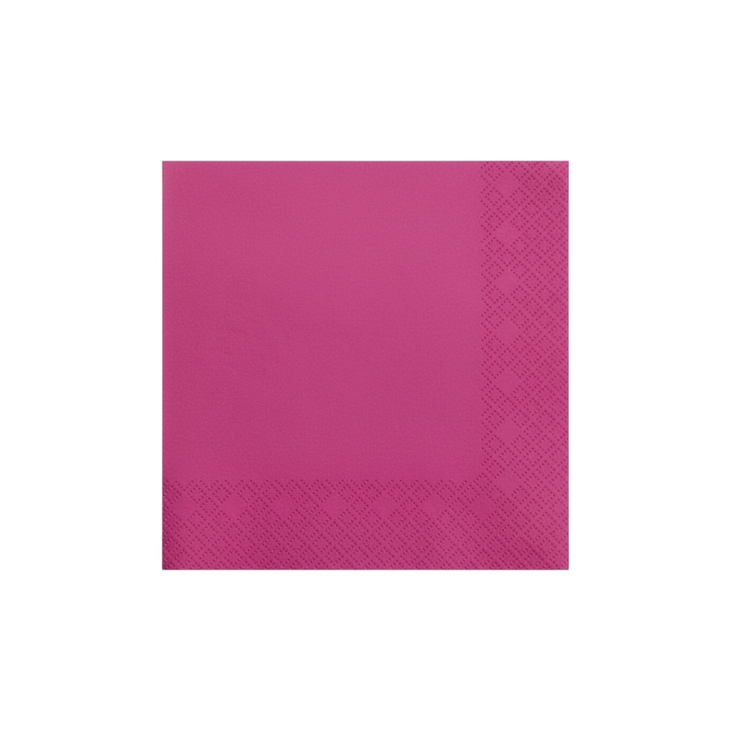 Fun Fiesta 50ct 10" Beverage Paper Napkins, Fuchsia