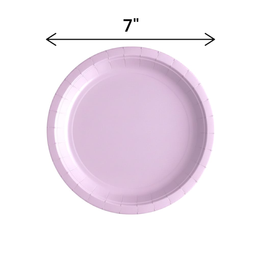 Fun Fiesta 20ct 7" Paper Plates, Light Purple