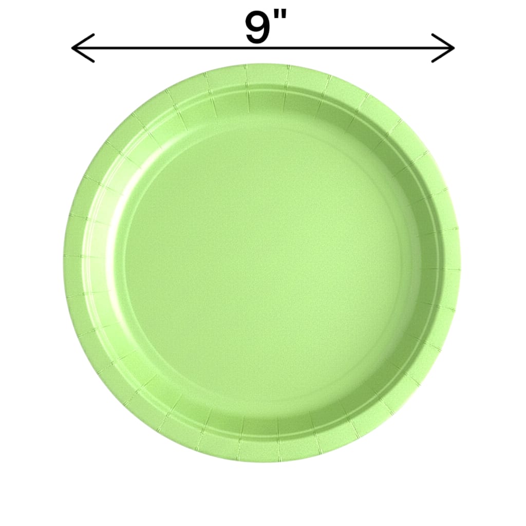 Fun Fiesta 16ct 9" Paper Plates, Apple green