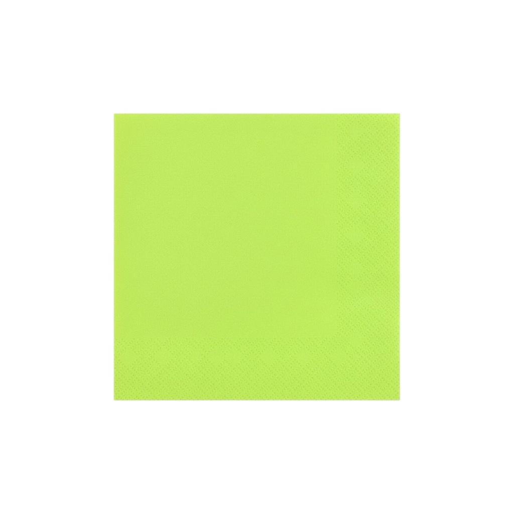Fun Fiesta 50ct 10" Beverage Paper Napkins, Apple green