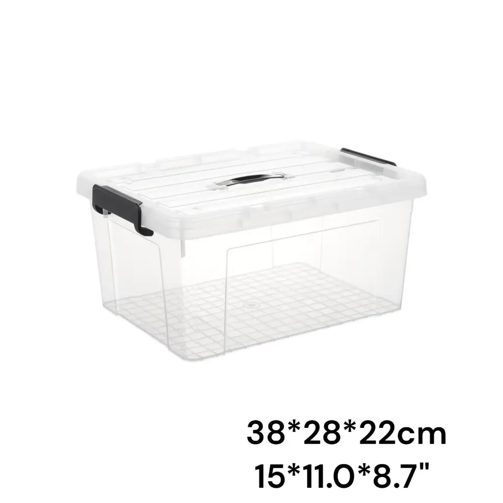 Latching Plastic storage box 15*11.0*8.7"